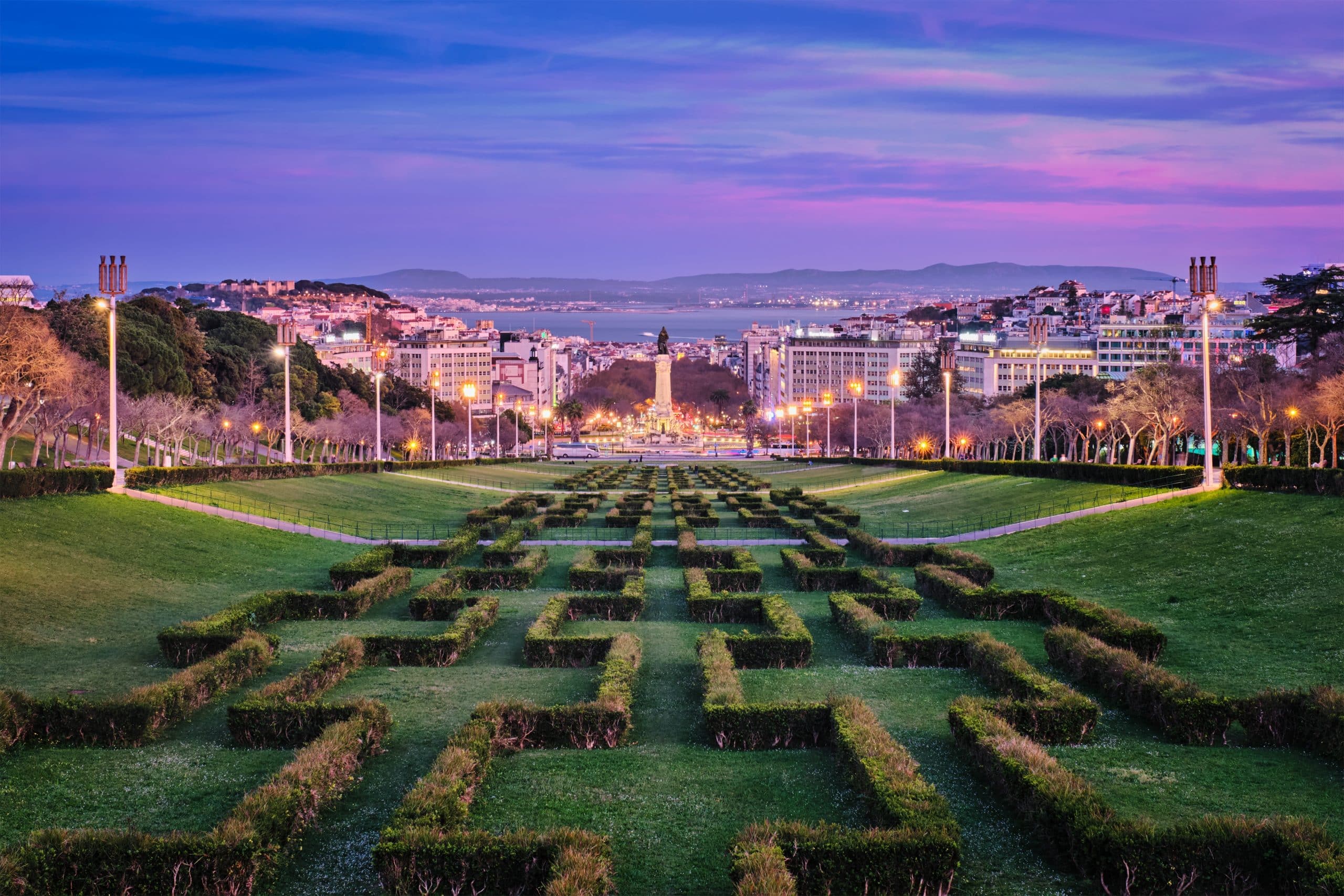 View,Of,Lisbon,Marquis,Of,Pombal,Square,Seen,From,The