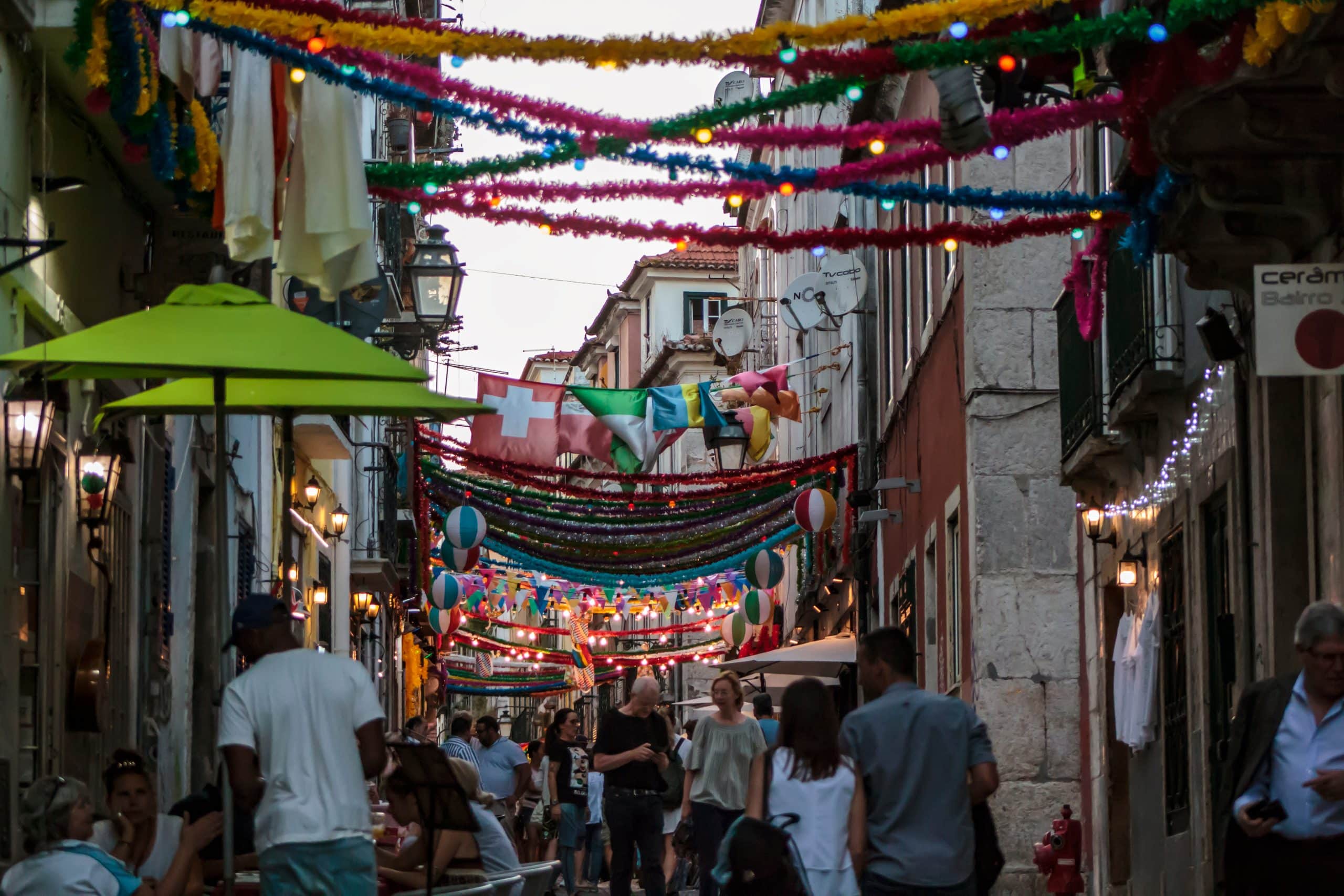 Lisbon,,Portugal,-,Circa,June,,2019:,People,In,Typical,Lisbon