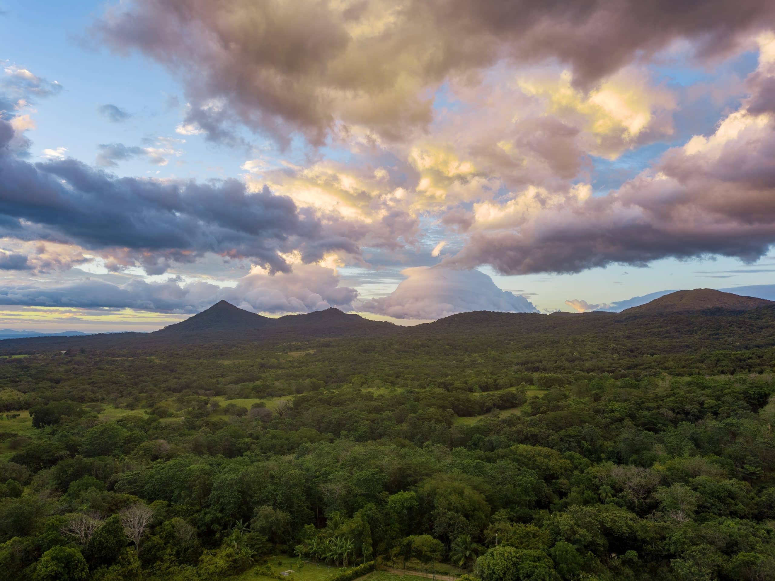 Aerial,View,Of,The,Rincon,De,La,Vieja,Volcano,And