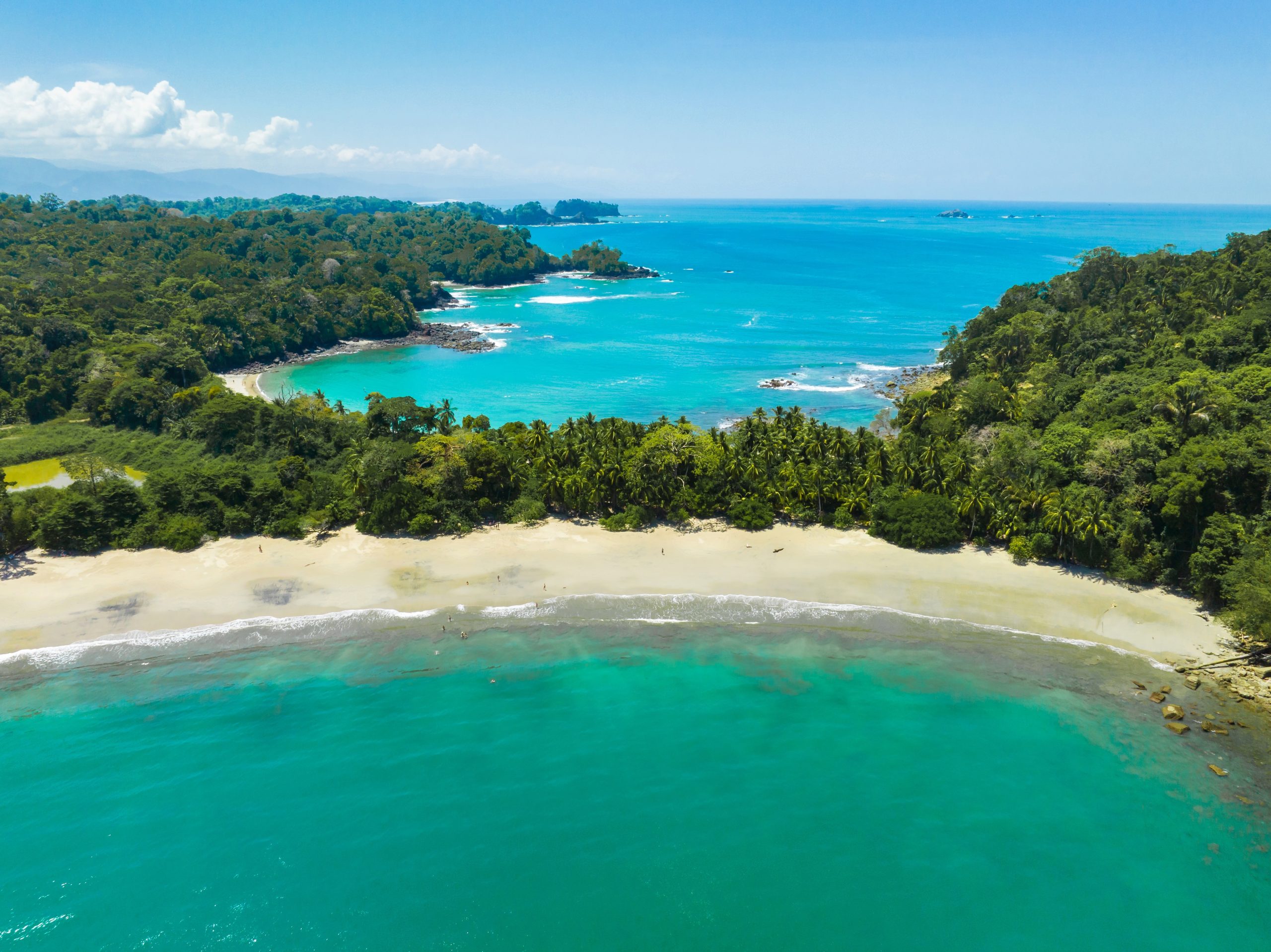 Aerial,View,Of,Manuel,Antonio,National,Park,In,Costa,Rica.