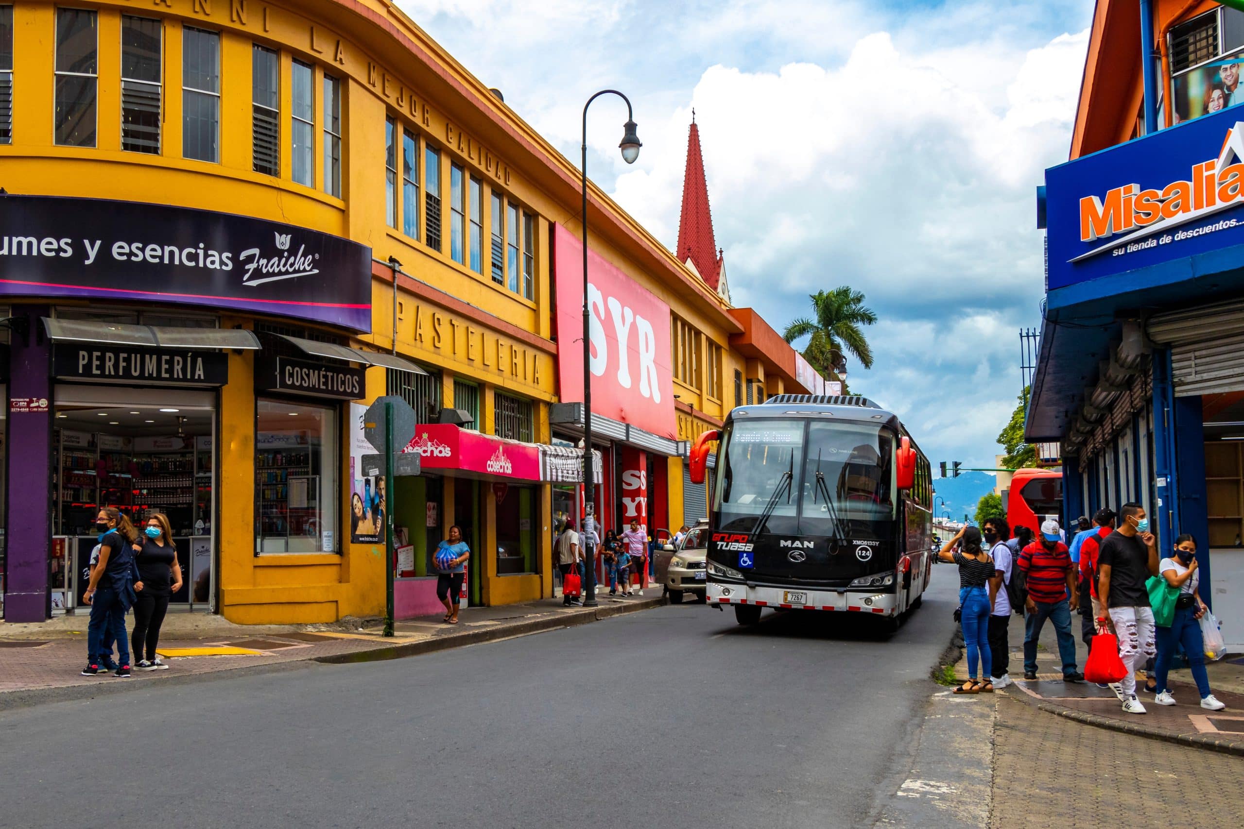 Merced,San,José,Costa,Rica,08.,August,2021,Colorful,Street