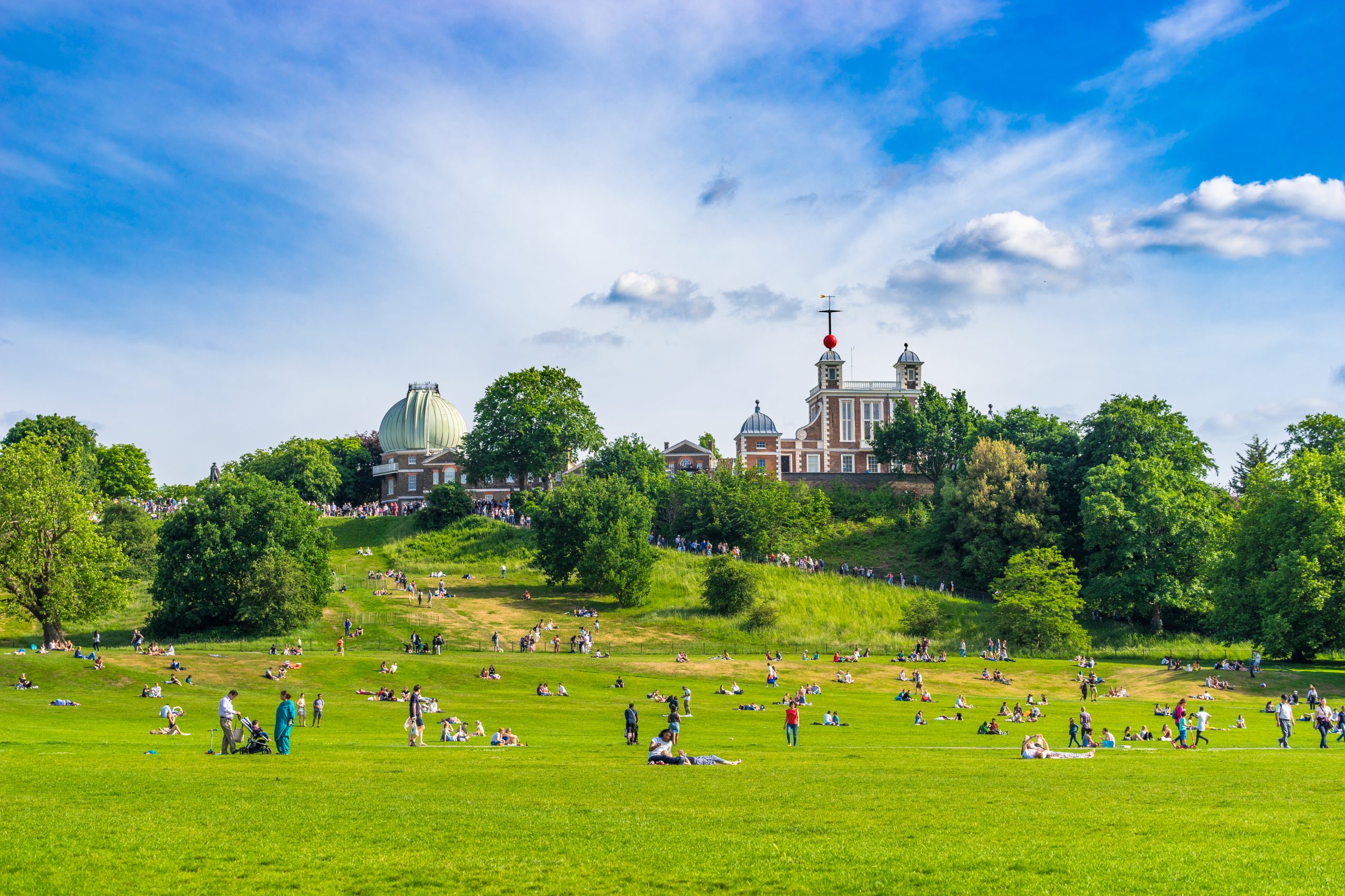 Greenwich,Park,At,Sunny,Spring,Day